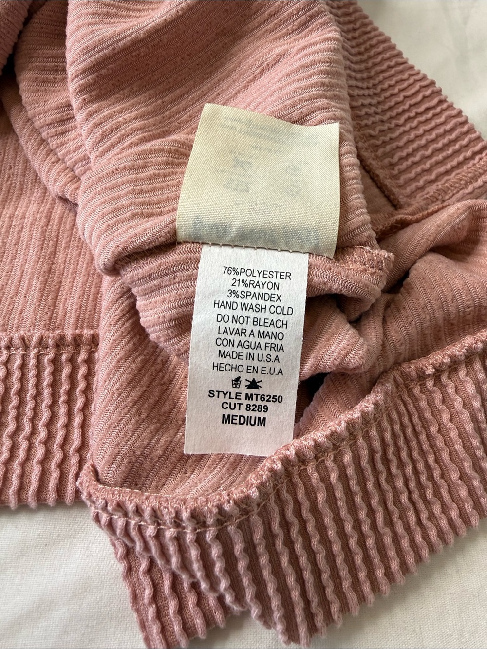 Three Bird Nest Moon Glow Texture Knit Top Dusty Rose Pink Medium NWT - Picture 7 of 10